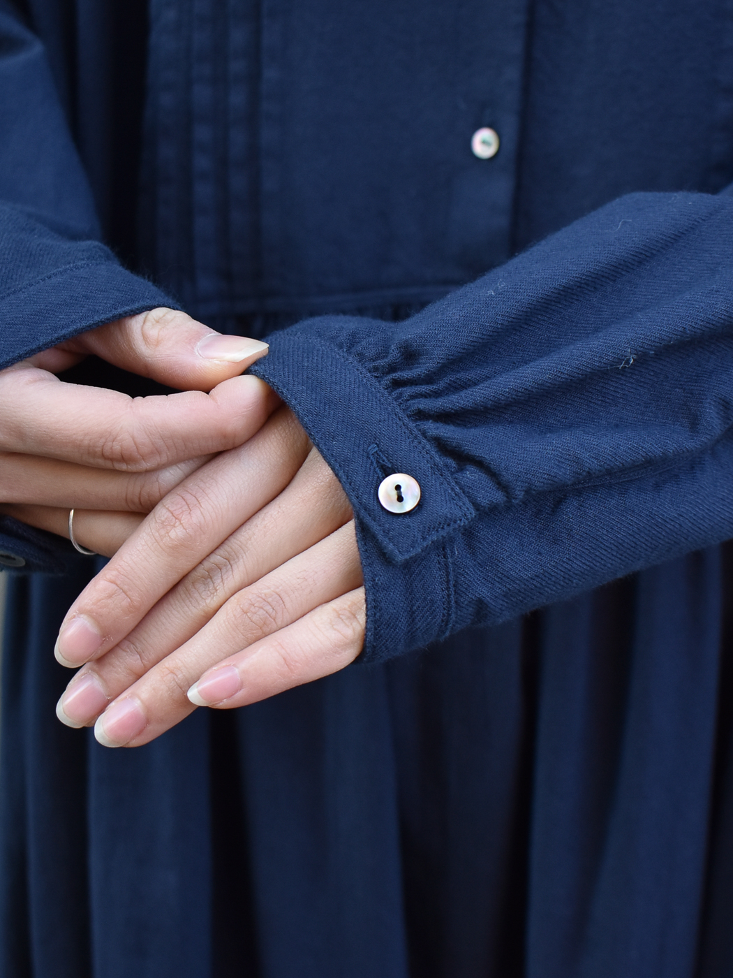 限定カラー tucked dress col.night blue | Re;li