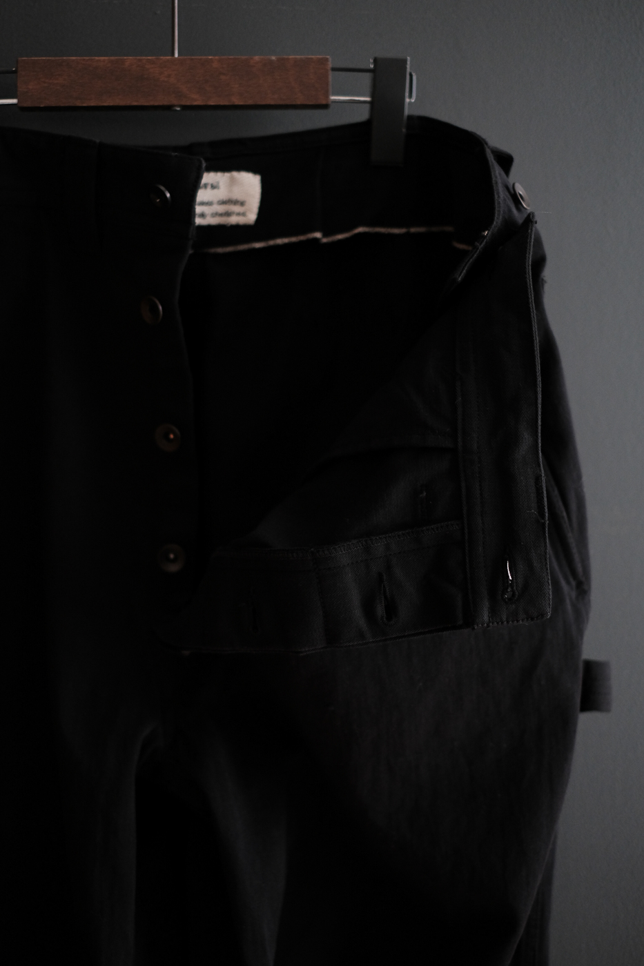 Painter pants (Bradford systems cotton chino) col.black | Re;li